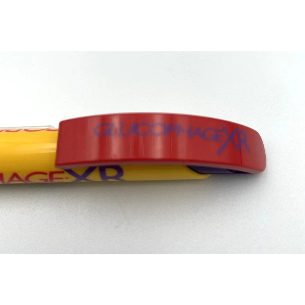 Glucophage XR Drug Rep Advertising Pen Pharma Promo Yellow Purple Collectible